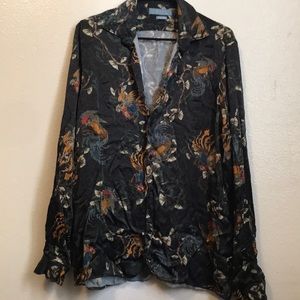 Zara Silk Button Up